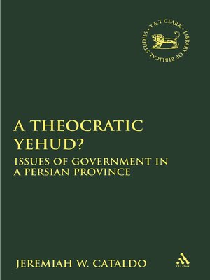 cover image of A Theocratic Yehud?